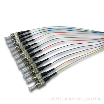 ST Fiber-optic Set Color Pigtail Cable with 62.5/125um Multi-mode